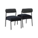 Jolene Black Velvet Dining Chair - Set of 2 - Home And Beyond