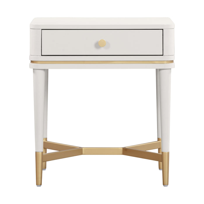 Julieta Cream Nightstand - Home And Beyond