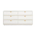 Julieta Cream 6 Drawer Dresser - Home And Beyond