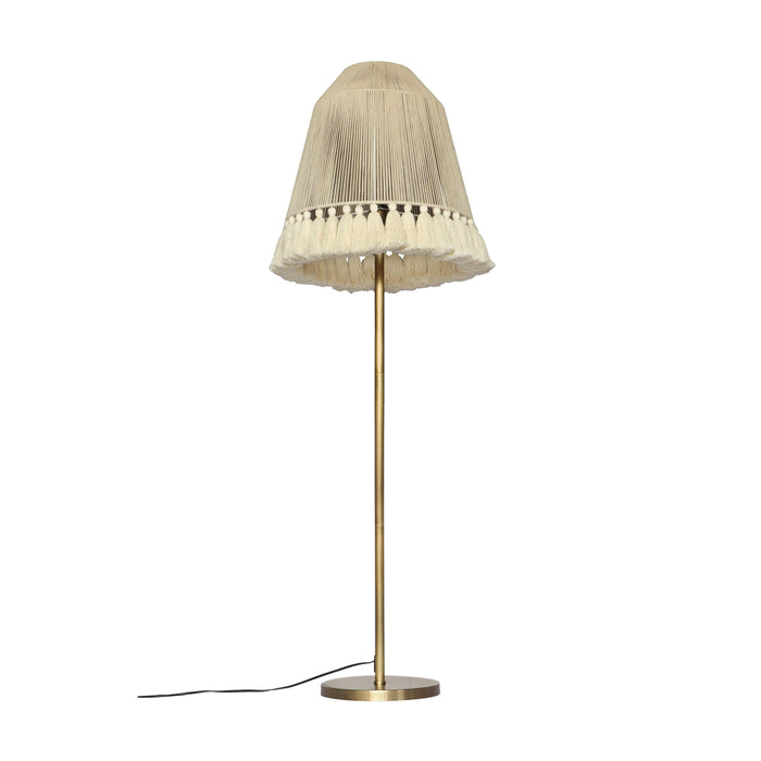 June White Medium Floor Lamp - Home And Beyond