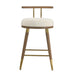 Juniper Cream Velvet Barstool - Home And Beyond