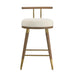 Juniper Cream Velvet Counter Stool - Home And Beyond