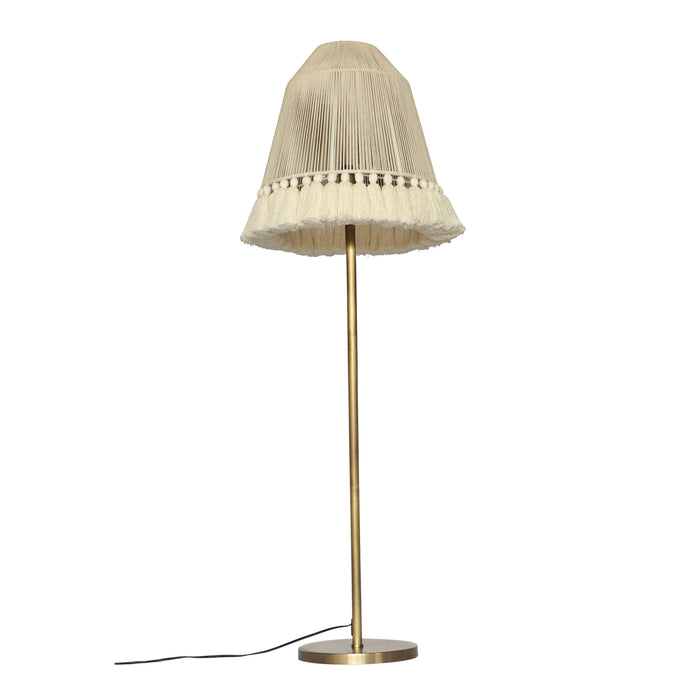 June White Tall Floor Lamp - Home And Beyond