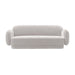 Kandor Stone Grey Textured Velvet Sofa - Home And Beyond