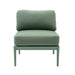 Kapri Moss Green Modular Outdoor Armless Chair - Home And Beyond