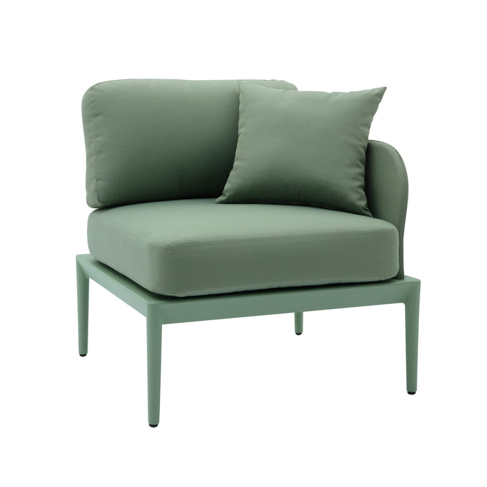 Kapri Moss Green Modular Outdoor RAF Corner Seat image