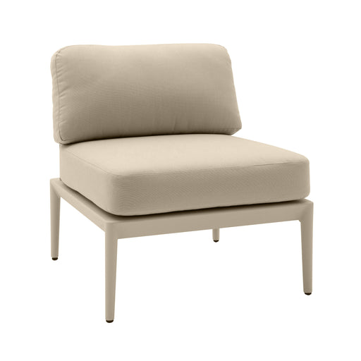 Kapri Taupe Modular Outdoor Armless Chair image