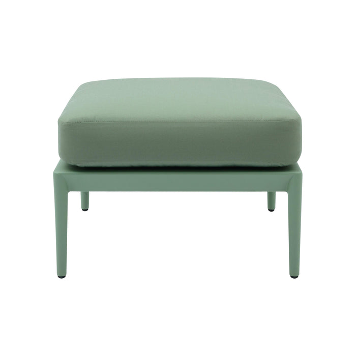 Kapri Moss Green Outdoor Ottoman - Home And Beyond