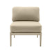 Kapri Taupe Modular Outdoor Armless Chair - Home And Beyond