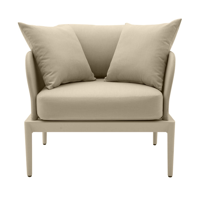 Kapri Taupe Outdoor Armchair - Home And Beyond