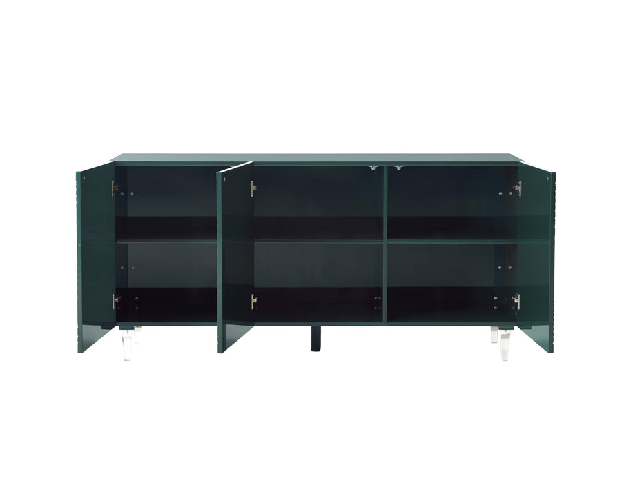 Karma Green Lacquer Buffet - Home And Beyond