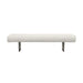 Karol Cream Vegan Leather Bench - Home And Beyond