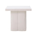 Kayla White Concrete Side Table - Home And Beyond