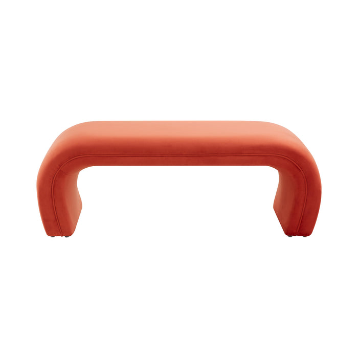 Kenya Red Rocks Velvet Bench - Home And Beyond