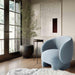 Kiki Blue Stone Velvet Accent Chair - Home And Beyond