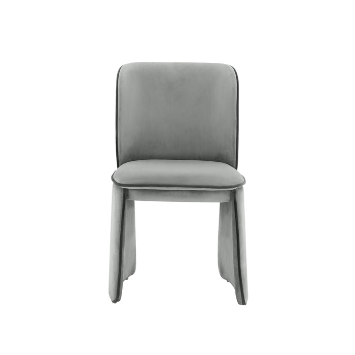 Kinsley Grey Velvet Dining Chair - Home And Beyond