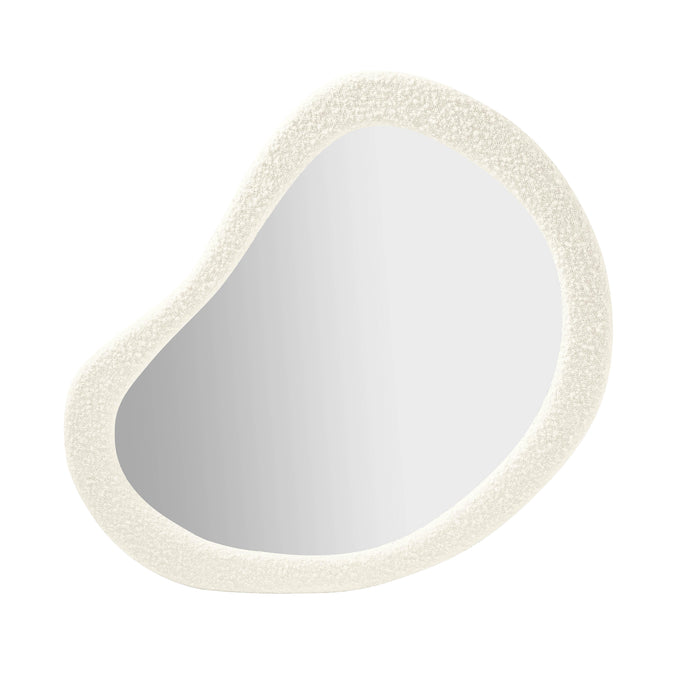 Klaryss Teardrop Boucle Mirror - Home And Beyond