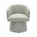 Kristen Light Green Upcycled Chenille Rolling Desk Chair - Home And Beyond