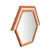 Lally Terracotta Velvet Prism Wall Mirror - Home And Beyond