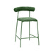 Liliana Forest Green Velvet Counter Stool image