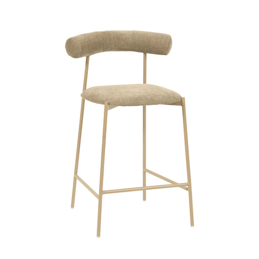 Liliana Taupe Velvet Counter Stool image