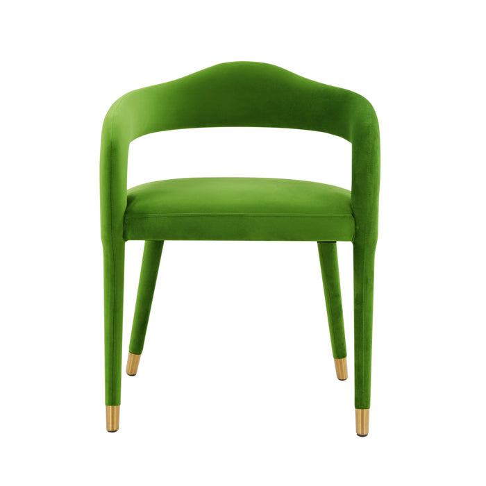 Lucia Green Velvet Dining Chair - Home And Beyond