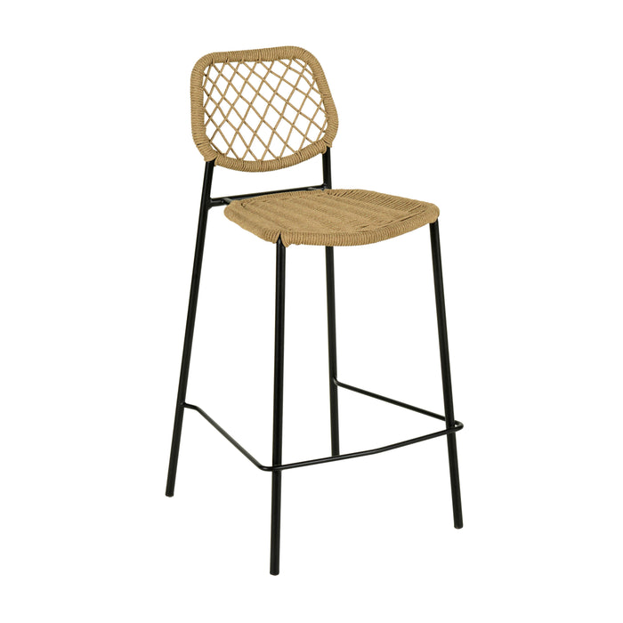 Lucy Natural Dyed Cord Outdoor Counter Stool image