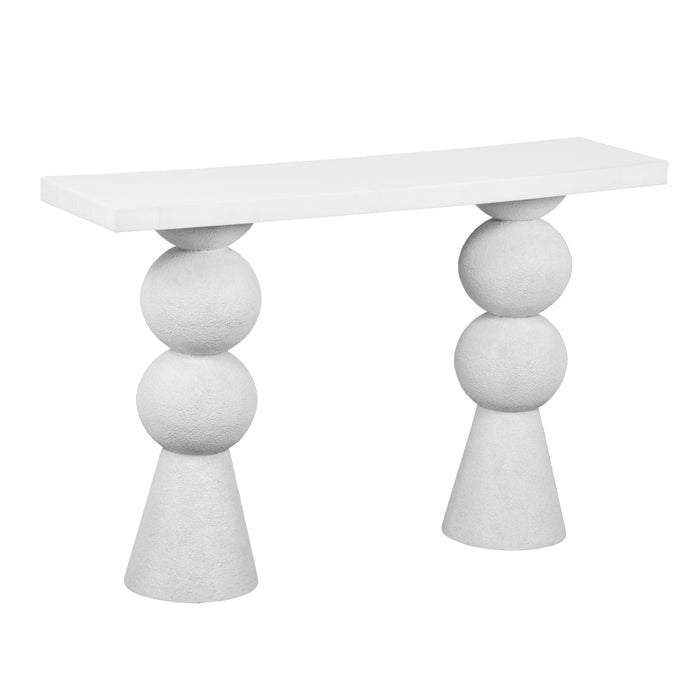 Lupita White Console Table image