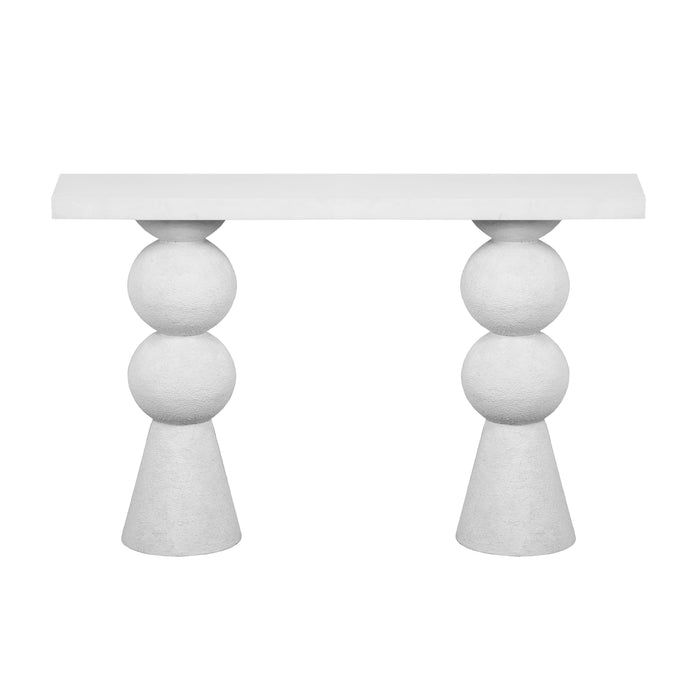 Lupita White Console Table - Home And Beyond