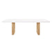 Madeline White Gloss and Natural Ash Dining Table - Home And Beyond