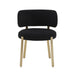 Margaret Black Boucle Dining Chair - Home And Beyond