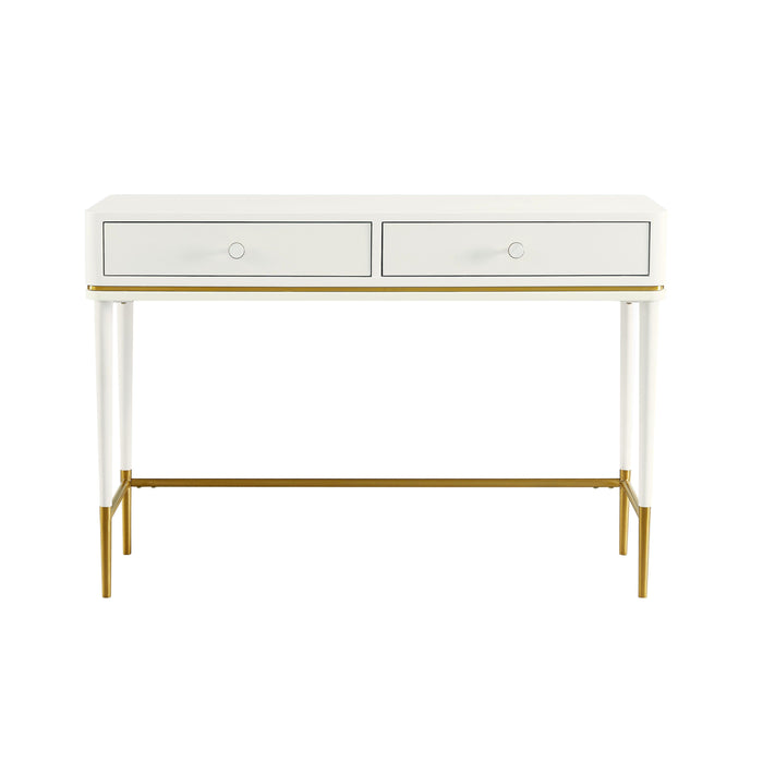 Mariah Two Drawer Off-White Desk - Home And Beyond