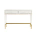 Mariah Two Drawer Off-White Desk - Home And Beyond