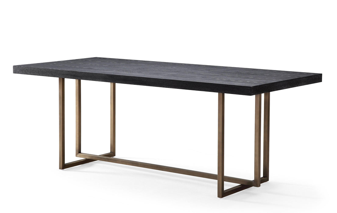 Mason Black 79 Inch Dining Table - Home And Beyond