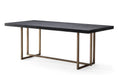 Mason Black 79 Inch Dining Table - Home And Beyond