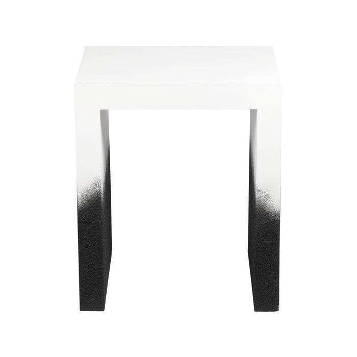 Matra Black and White End Table - Home And Beyond