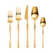 Millie Brushed Gold Stainless Steel Flatware - Set of 20 Pieces - Home And Beyond