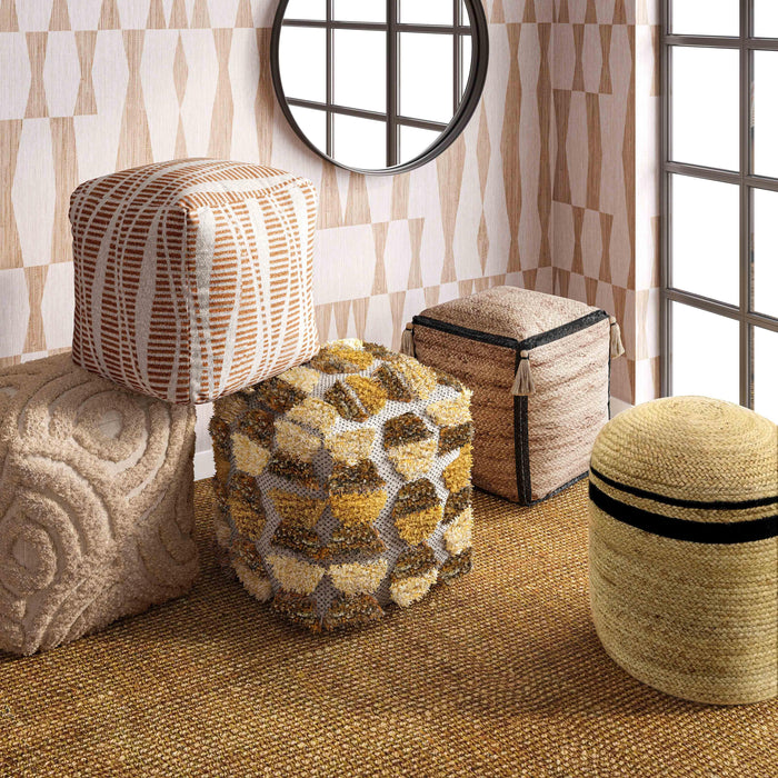 Miranda Knitted Pouf - Home And Beyond