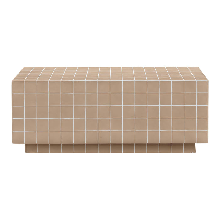 Mixie Taupe Tile Indoor / Outdoor Coffee Table