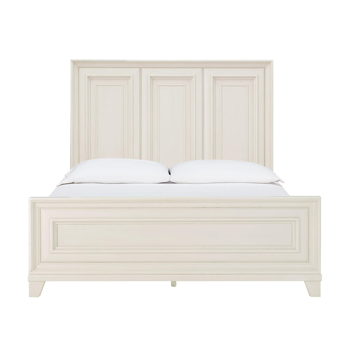 Montauk Weathered White Queen Panel Bed image