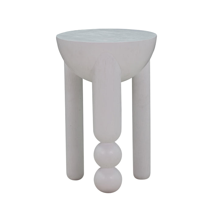 Morse White Wooden Accent Table - Home And Beyond