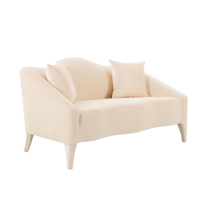 Naya Peche Velvet Loveseat - Home And Beyond