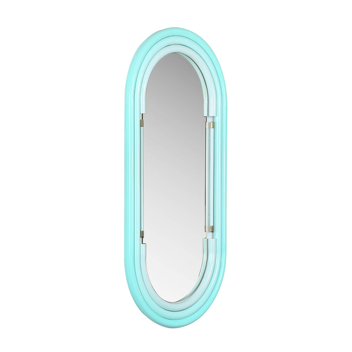 Neon Large Wall Mirror in Blue - Home And Beyond