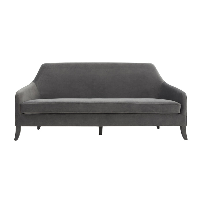 Neveah Grey Velvet Sofa image