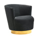 Noah Black Swivel Chair - Home And Beyond