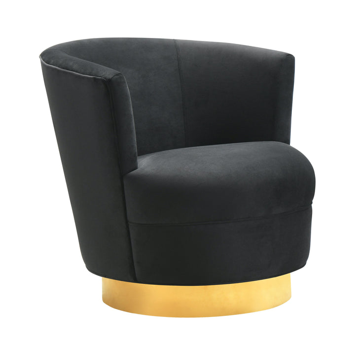 Noah Black Swivel Chair - Home And Beyond