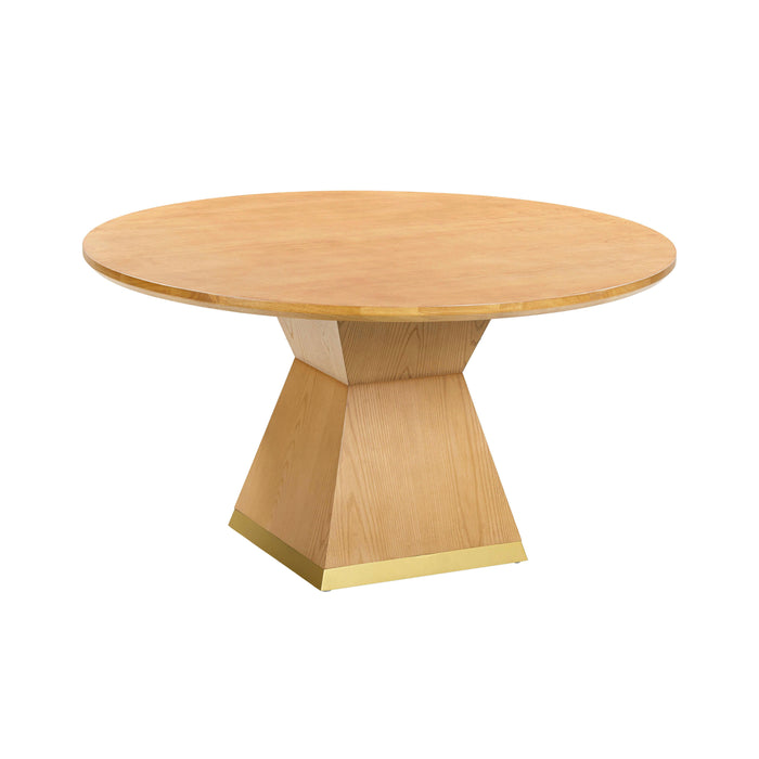 Nolan Natural Wood Round Dining Table image