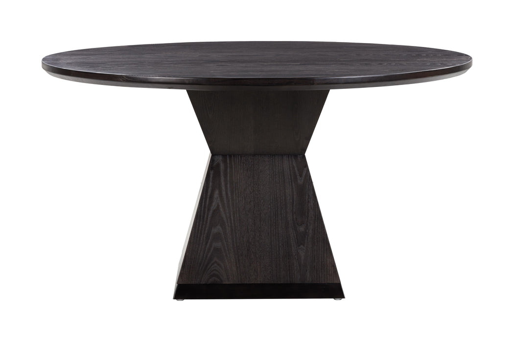 Nolan Black Round Wood Dining Table