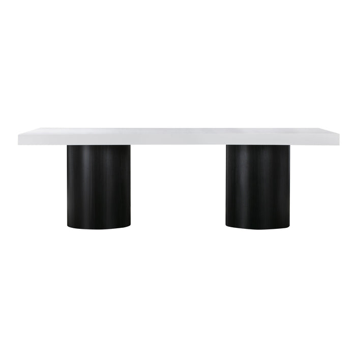 Nova White Lacquer Dining Table - Home And Beyond