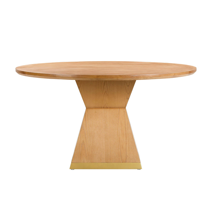 Nolan Natural Wood Round Dining Table - Home And Beyond